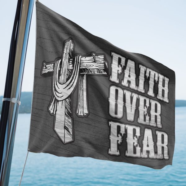Faith Over Fear 3 X 5 Flag For Sale - Image 3