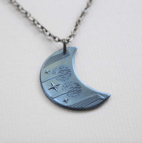 RIVENDELL™ MITHRIL™ Blue Moon Necklace Fashion - Image 3