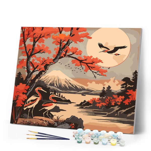 Cranes and Mount Fuji View Supply