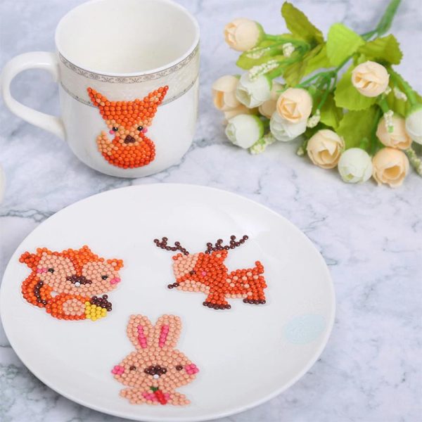 5D Diamond Painting Sticker Set Forest Animals for Kids Online - Image 4