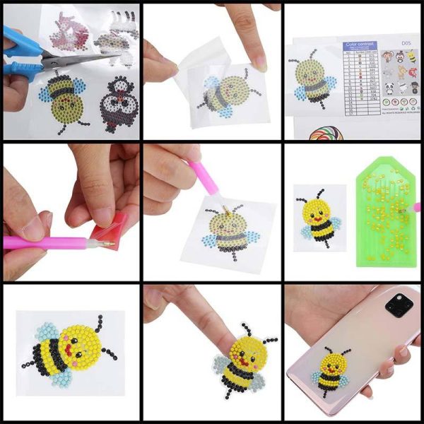 5D Diamond Painting Sticker Set Forest Animals for Kids Online - Image 5
